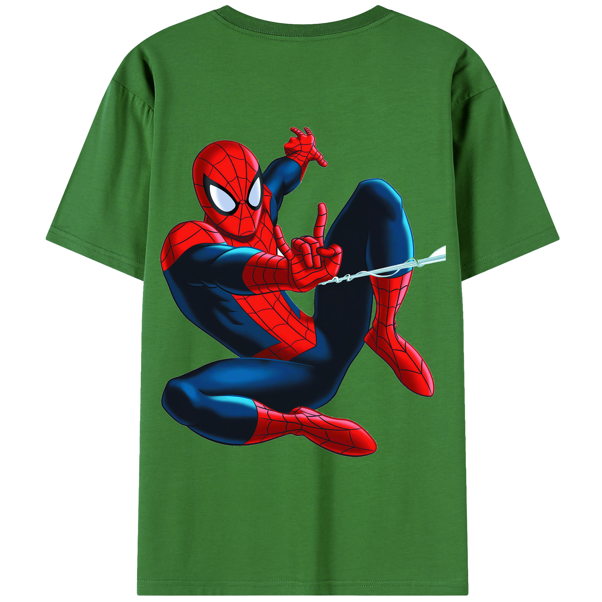 （画像用） Spider Man スパイダーマン レディース半袖Tシャツ(バックプリント)